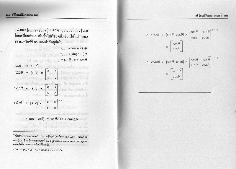 New Trigonometry as Vector